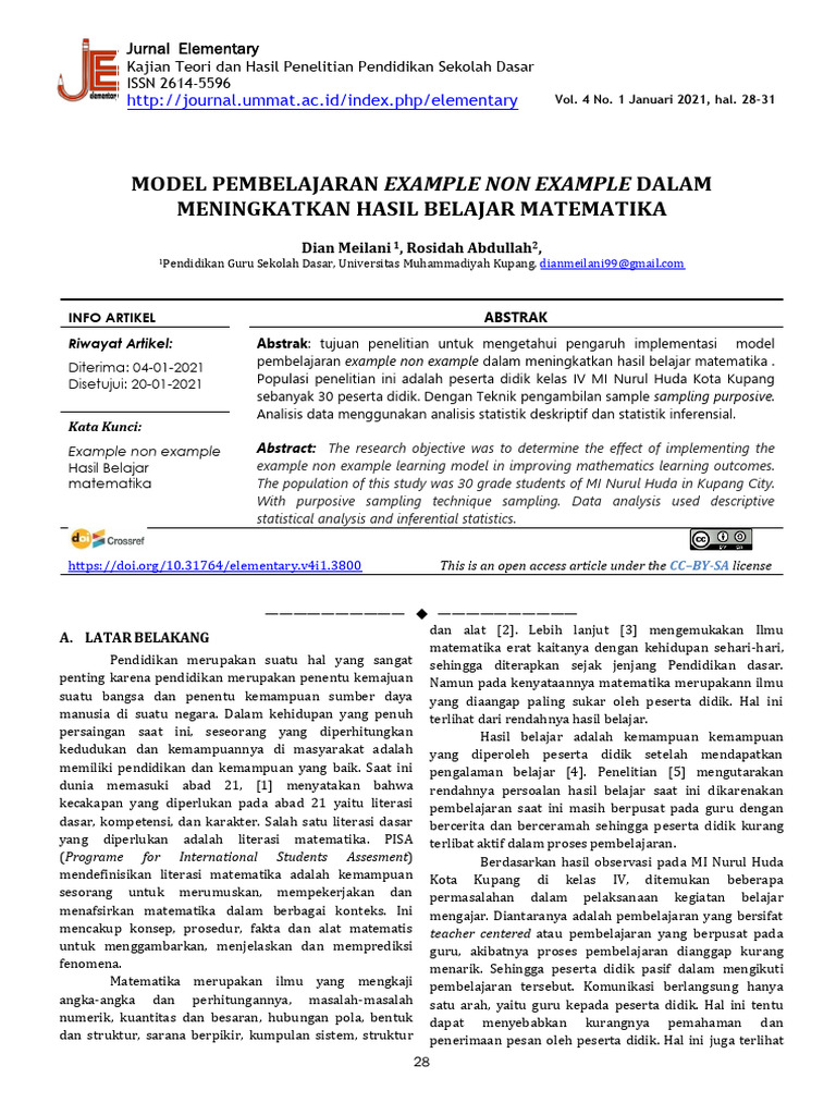 Example Of A Non Example