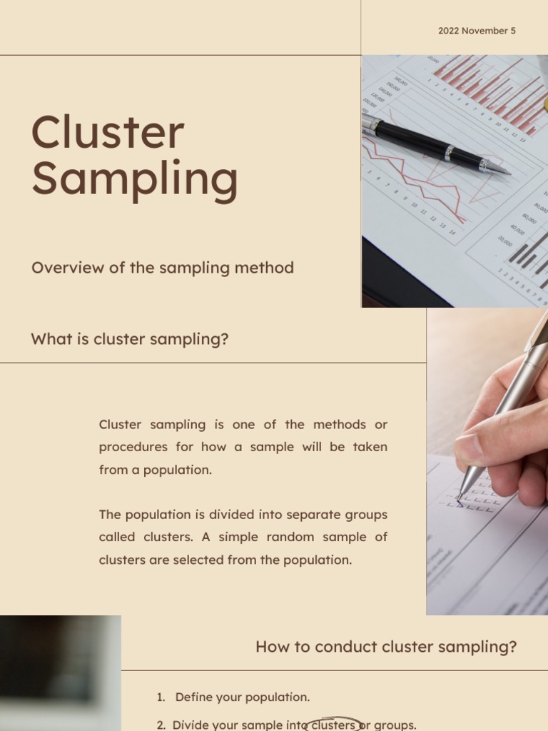 Example Of A Cluster Sampling