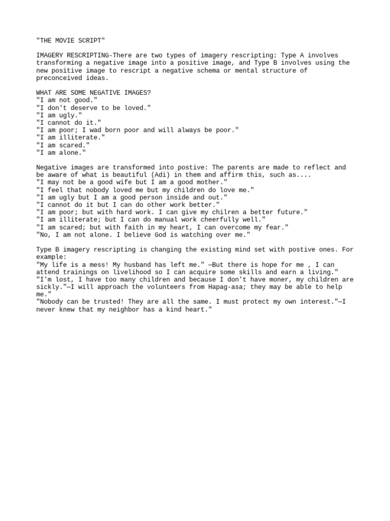 Example Of A Movie Script