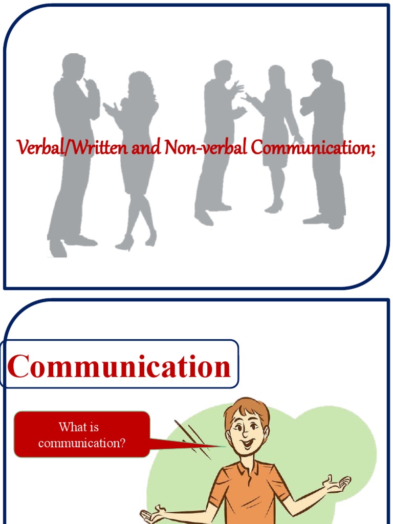 Example Of Verbal And Non Verbal Communication