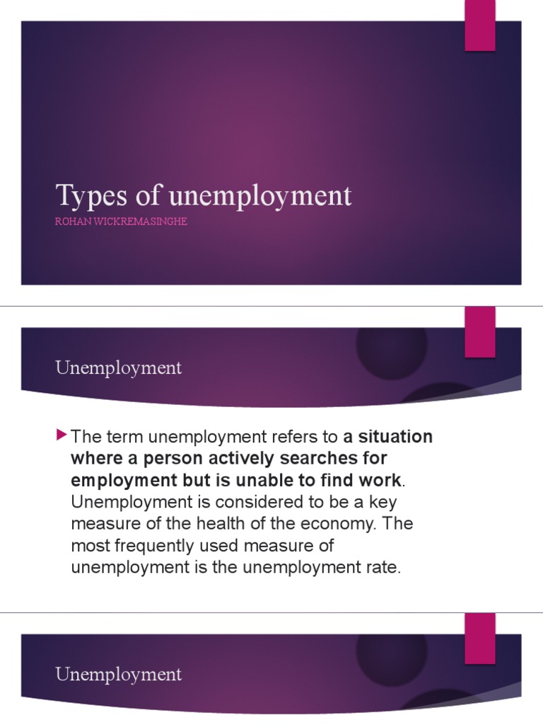 Describe And Give An Example Of Each Type Of Unemployment