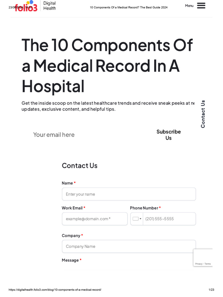 A Medical Record Is An Example Of