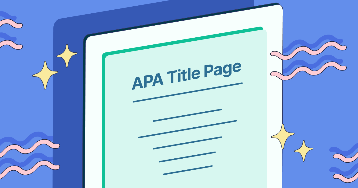 Example Of Apa Title Page