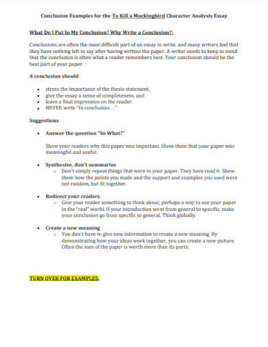 Example Of A Concluding Sentence