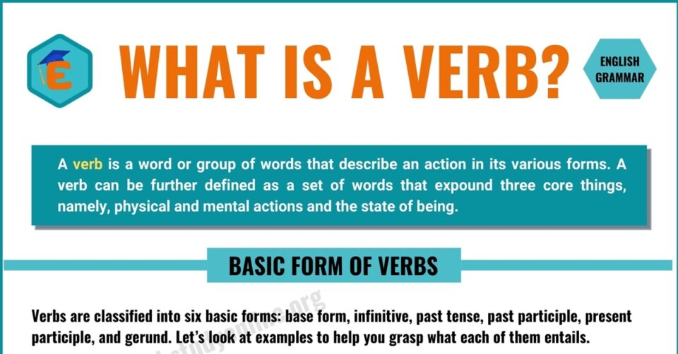 What Is Example Of A Verb