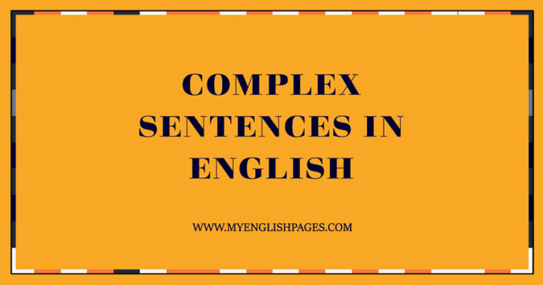 What Is An Example Of A Complex Sentence