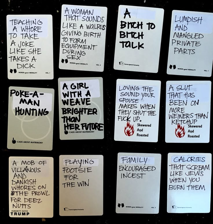 Example Of Cards Against Humanity Game