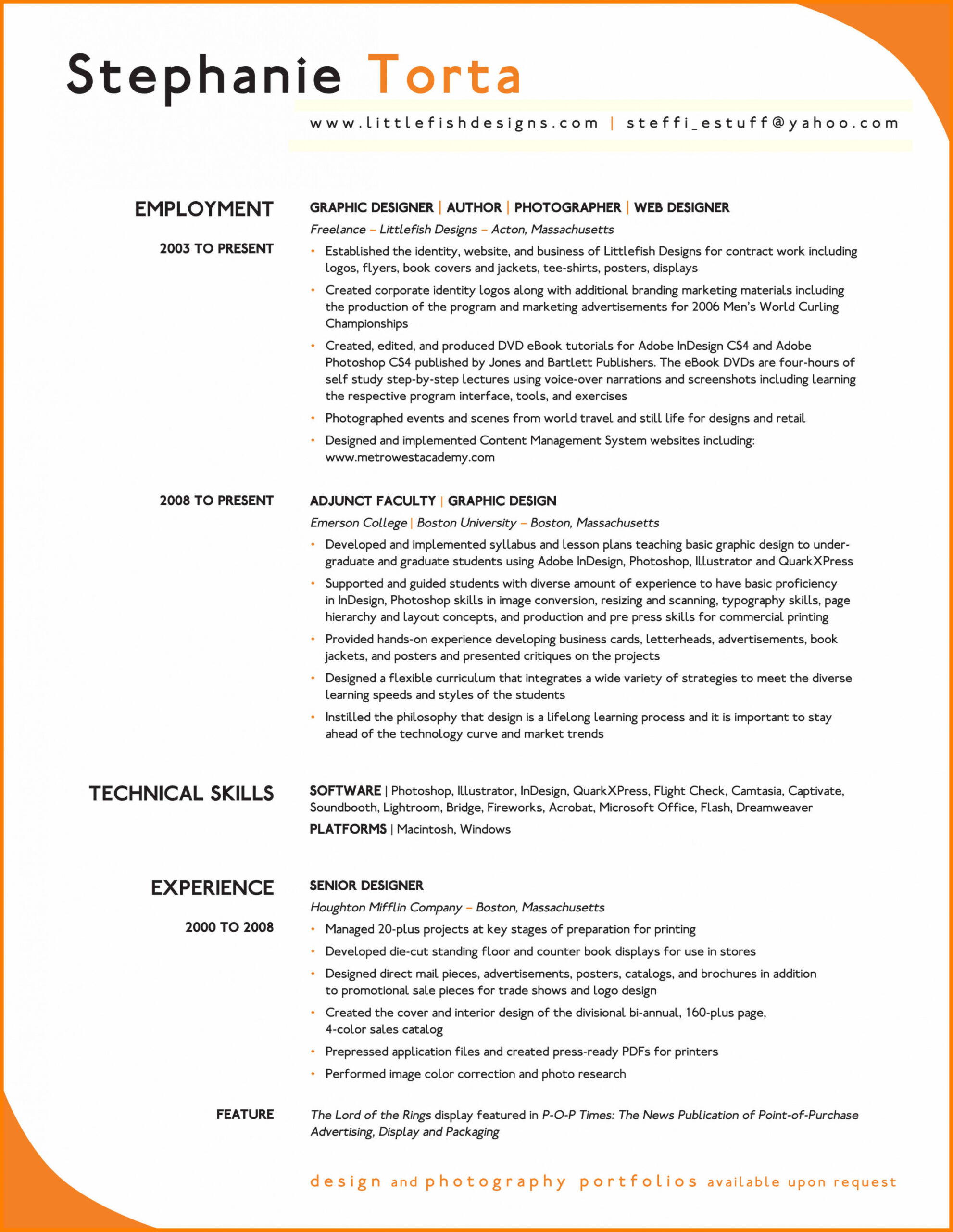Example Of A Good Resume