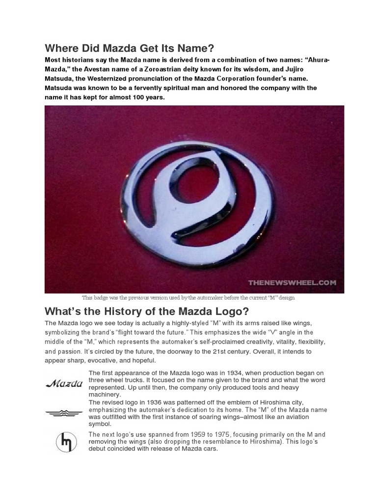 What Does Mazda Mean? Brand Name Origins Revealed