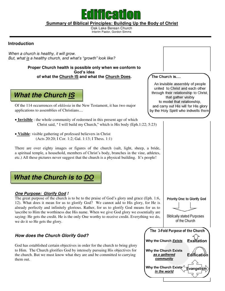 What Does Edification Mean in the Bible? Spiritual Growth Explained