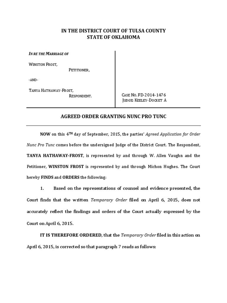 What Does Nunc Pro Tunc Mean? Legal Latin Made Simple