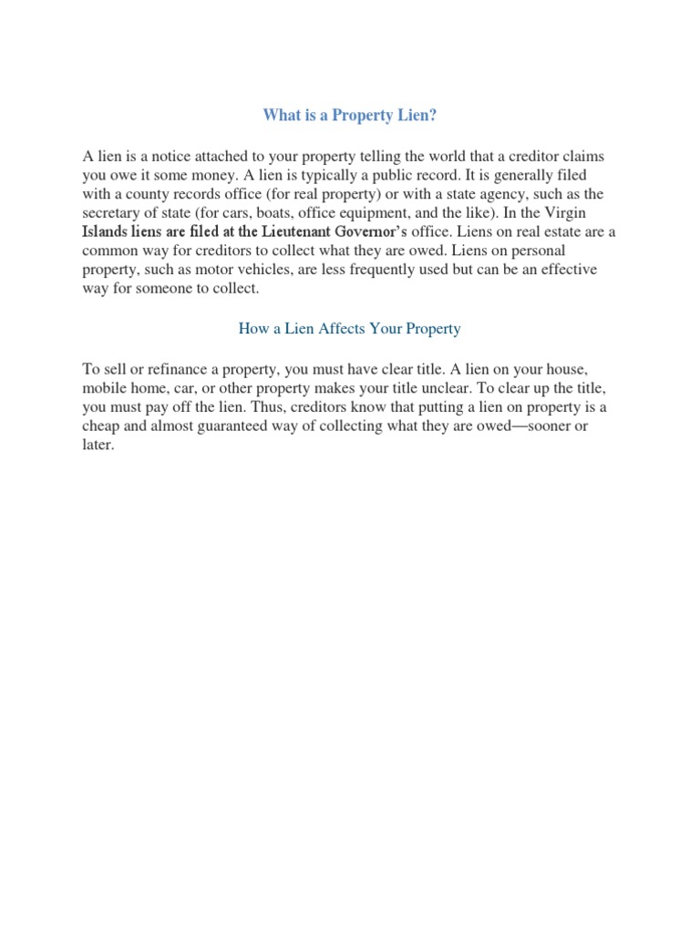 What Does a Lien on Permitting Mean? Property Law Explained