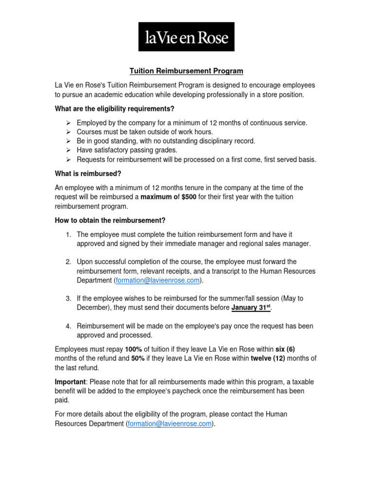 What Does Per Calendar Year Mean for Tuition Reimbursement?