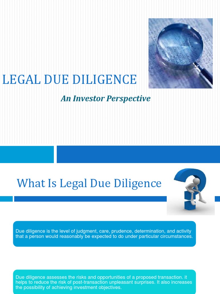 What Does NEO Diligence Mean? Business and Legal Context