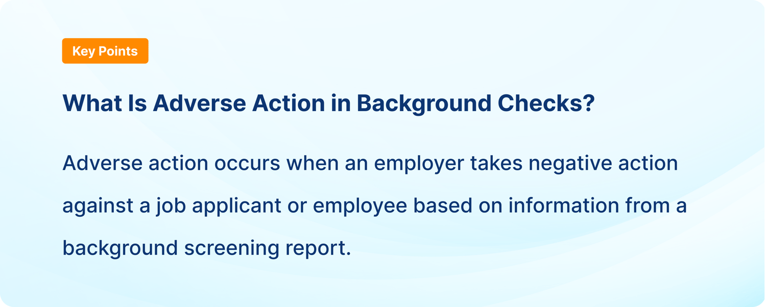 What Does Pre-Adverse Action Mean? Background Checks Explained