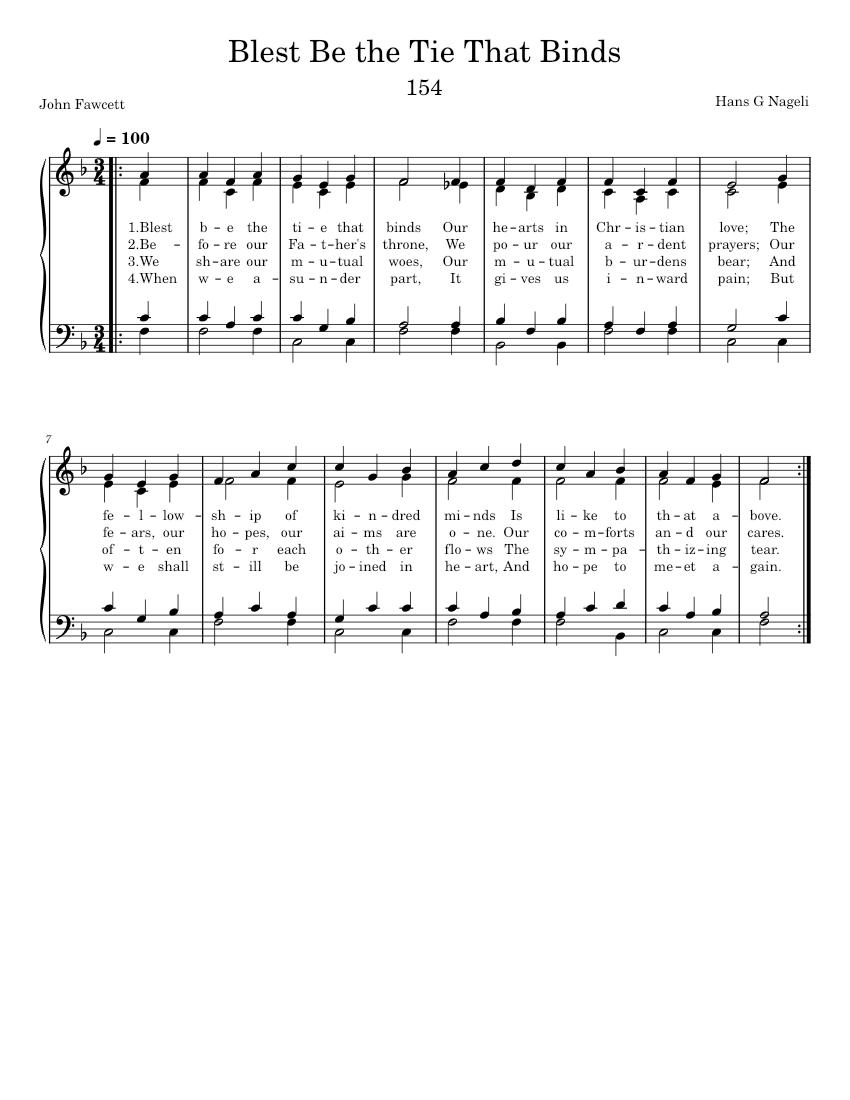 What Does Bless Be the Tie That Binds Mean? Hymn Explained