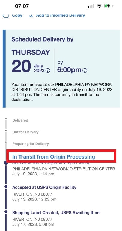 What Does In Transit From Origin Processing Mean? Shipping Updates Explained